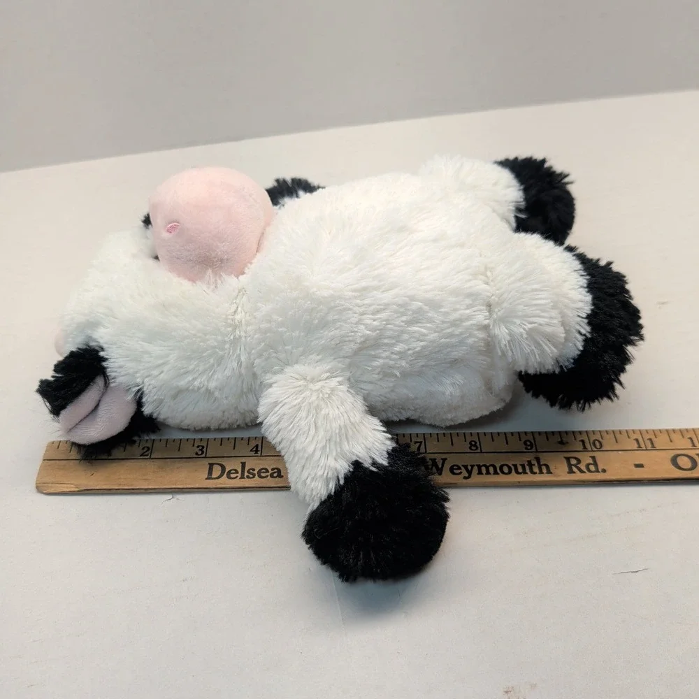 Hershey's Cow Plush Stuffed Animal Black White Spotted Pink Snout 10 Inch Toy